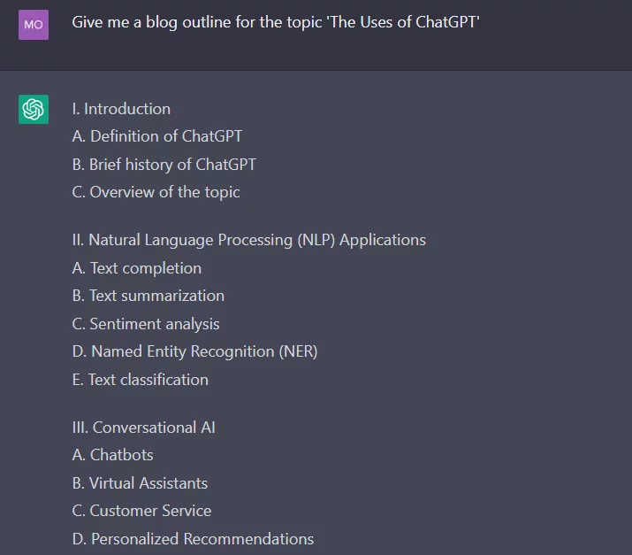 ChatGPT For SEO
