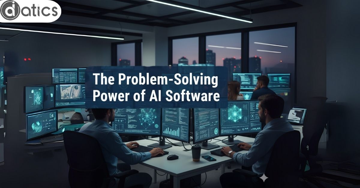 Visual representation of software demonstrating its capabilities in addressing complex problems.