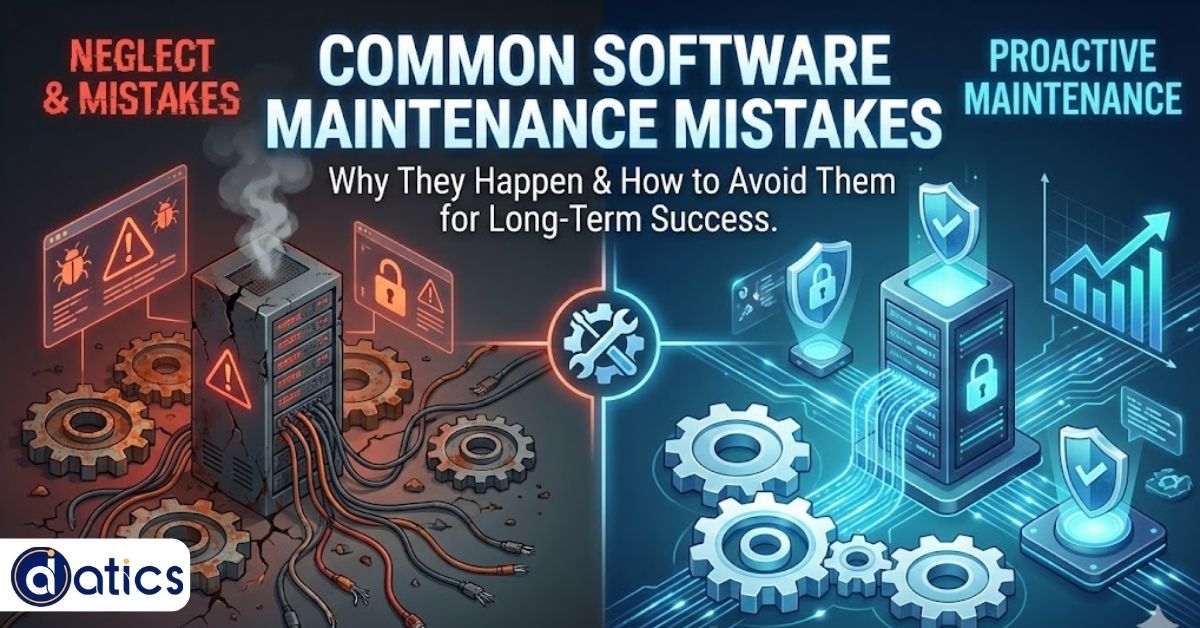 Learn about common software maintenance mistakes and how businesses can avoid them to improve product stability, security, and user trust.